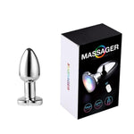 Vibrating Butt Plug, Light Up Butt Plug With App Remote Control Heart Shape Base Anal Sex Toys For Men, Women, Couple Lovers, S