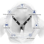 Chastity Belt Male Three-Way Auxiliary Belts Device Accessory Strap Cage Testicle Ring Bondage Restraints Sex Furniture Toys For Men (Three-Way Belt)