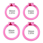 Male Concealed Invisible Cage with Drop Assist Strap (US-A61) (Pink)