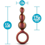 Anal Adventures Priestess Silicone Anal Plug Beads - Beaded Buttplug - Loop At Base For Easy Pull And Safety - Satin Smooth Texture Ultrasilk - Tapered Head - Sex Toy Couples