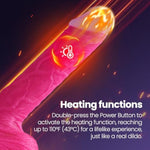 Thrusting Dildo Vibrator Sex Toys For Women Couples - 9.25" Heated Realistic G-Spot Vibrator With 3 Thrusting Speeds & 10 Vibrating Modes,Lifelike Pink Silicone Dildo Adult Toy For Women