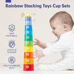 Stacking Toys For Toddlers 1-3 - Stacking Cups - Toddler Toy Age 1-2 Learning Montessori Toys For 1 Year Old Boy Baby Stacking Cups 12-18 Months