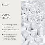 The Handy Coral Penis Sleeve Mermaid Collection - Open-Ended Masturbation Sleeves Stroker, Adult Sex Toys for Men