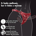 Strap On Dildo, Sex Toy - Strap On Harness Fits Various Sizes Of Dildoes, 3 Different Sizes Of Metal O-Rings For Each Position (2 Sets Of 6 O-Rings Total), Perfect For Lesbian And Gay Couples (Red)