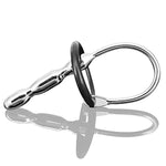 Urethral Sounds With 2Pcs Penis Rings Hypoallergenic Stainless Steel Urinary Plug Beads Stimulate Urethral Dilator Masturbation Rod Penis Plug Adult Game Medical Themed Sex Toy