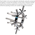 Metal Anal Expander Vaginal Expander,Adjustable Anal Dilator Vaginal Dilator Bdsm Sm Adjustable Butt Plug Anal Sex Toys For Men Women Dilatador Anal Stretcher (Style B)