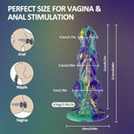 8.86" Monster Dildo Fantasy Anal Sex Toy,Silicone Realistic Dog Knot Penis Dragon Animal G Spot Stimulator Suction Cup,Big Thick Horse Cock Butt Plug Prostate Massager Female Masturbator For Women Men