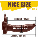 Wearable Strap On Dildo Harness For Pegging, Replaceable 7.4 Inch Realistic Silicone Anal Dildo, Body-Safe Material Huge Black Dildos, G Spot And Vaginal Stimulator Adult Sex Toys For Women And Men