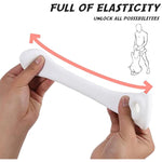 Soft Realistic Penis Sleeve Massager Extender Sheath Pocket Pussy Male Stroker Masturbator Vagina Egg Sex Toys For Male Enhancement Extension, White