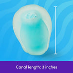 3 inch Self Lubricating Male Masturbator Sex Toy, Blue