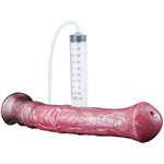 Multi Color Silicone Soft Big Long Horse Dildo Squirting Dildo Anal Plug Optional Size With Suction Base (S)