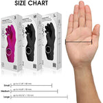 910R-Lg/910L-Lg Right And Left Handed Five Finger Vibrating Massage Glove Kit, Black, Large