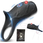 Vibrating Penis Sleeve Cock Ring, Couples Adult Sex Toys For Men Women, Pleasure Penis Ring Vibrator Penis Extender For Penis Testicles G Spot Stimulation, Male Couple Sex Toy Erection Sex