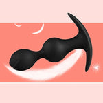 Silicone Anal Plug With Built-In Ball, Petal Pull Bead Anal Plug Sex Toys Anal Trainer Butt Plug Couple Fun Products Masturbatorer(B)
