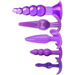 Sm Binding And Flirting Set Sm Fun Anal Plug Set 5-Piece Set For Men And Women Universal Rear Court Pull Ball Anal Masturbation Anal Device Toy Bdsm Flirting Set Purple