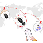 App Anal Expansion Butt Plug Vibrating Silicone Anal Plug With Jewel Base Vibration Anal Butt Plug Sex Toys