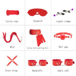 Sex Whip Bdsm Adult Couples Games Anal Plug Dildo Bondage For Sex 32 Pcs Bdsm Leather Bondage Sets Restraint Kits For Women And Men Adult Sex Toys