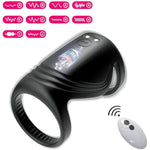 Penis Enlargement Sleeve With Particles & Vibrating Cock Ring Set For Erection Enhancement & Delay Ejaculation - Adult Sex Toys For Men