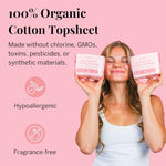 Pixie Organic Cotton Ultra Thin Pads with Wings for Women - Leak-Proof & Moisture-Wicking for Feminine Care - Compostable, Unscented Menstrual Pads - Regular Absorbency - 24 Count