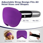 5P Silk Sleep Mask, 5-Color Eye Mask for Sleep with Adjustable Strap