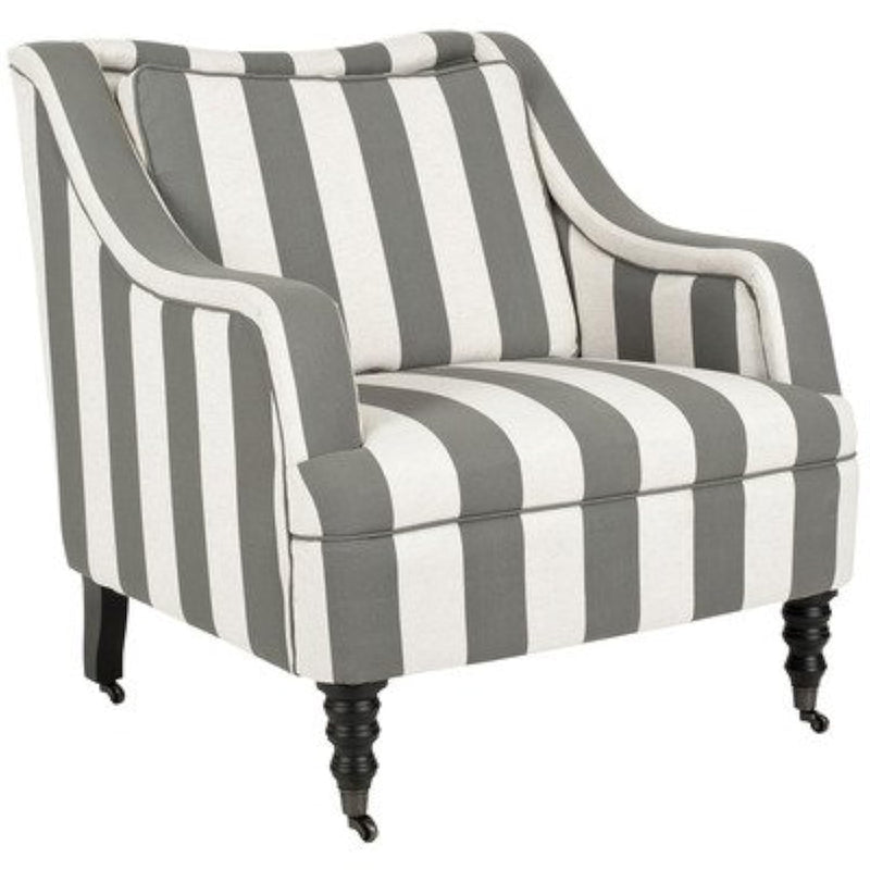 Mercer Collection Homer Arm Chair, Grey/Blue