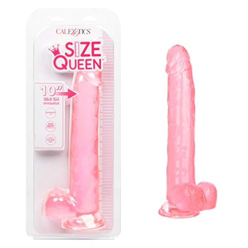Size Queen 10 Inch Dildo With 6 Inch Shaft Circumference And Sturdy Suction Cup - Pink Se-0262-05-2