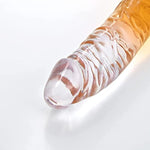 Bent Pleasure Wand G-Spot Dildo Transparent Anal Butt Plug For Men Women