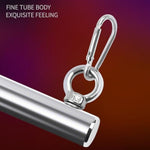 Bdsm Spreader Bar Bondage Restraints Steel Tube Adjustable Handcuffs Ankle Cuffs Leather Sex Play Couples Toys (Red)