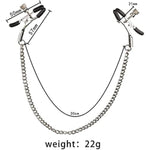 Adjustable Nipple Clips Clamps For Women And Men Adjustable Pressure Breast Clamps Stainless Steel Non Piercing Nipple Rings Decorative Clip For Pleasure Toys