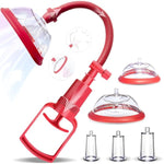 Pussy Pump Sex Toys, Clitoral Pumps Enhance Sensation, Increase Female Sexual Pleasure, Adult Game Nipple Clitoral Stimulator, Vacuum Vaginal Pump 5 Suction Cups, Promote Couple Pleasure (Red)