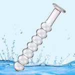 Glass Dildo,Crystal Dildo Butt Plugs Anal Beads Glass Pleasure Wand Anal Trainer Sex Factory Crystal Glass Plump Beads Style Sex Tease Insert Pleasure Wand Dildo Penis For Men Women
