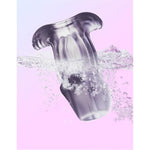 Transparent Anal Plug with Hollow Design and Enema Functionality for Adult Sex Toys