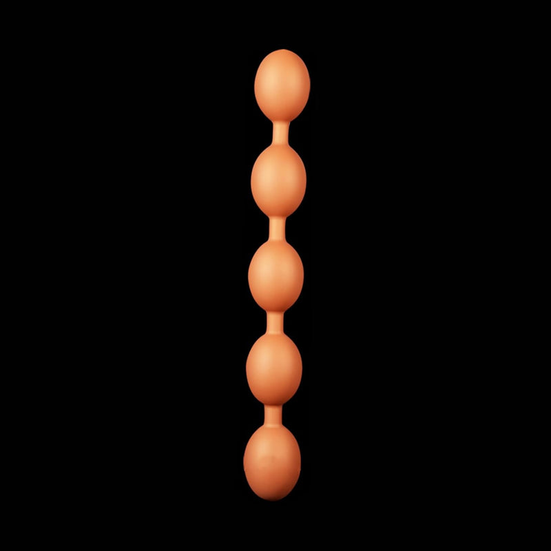 Oversize Eggs Pull Beads Egg Shape Prostate Massage Anal Beads, Liquid Silicone Extra Long Anal Plug Anal Ball 5 Balls Adult Sex Toys For Women And Men - Xxl