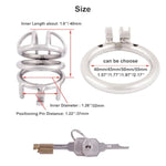 Medical Grade Stainless Chastity Device Male Cock Cage Adult Game Sex Toy D045 (1.77 Inch / 45Mm)