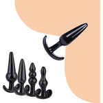 Anal Toys Butplug For Training, 6 Piece Butt Plug Set, Silicone Anal Plugs With 5 Different Buttplug And 1 Anal Beads, Sm Sex Toys For Couples Flirt Play Fetish Cosplay