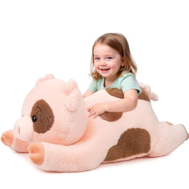 Pig Stuffed Animal, Giant 31.5" Stuffed Piggy, Large Soft Plush Pig Toy Birthday Holiday Party Gifts For Kids Girls Boys