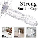 10Inch Huge Realistic Dildo,Snake Animal Dildos With Strong Suction Cup,Thick Anal Adult Sex Toys For Women/Men Couple,Large Clear Penis Dong For Vaginal G-Spot