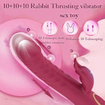 Rabbit Vibrator For Women Thrusting Clitoral Dildo G Spot Vibrators With 30 Powerful Modes Waterproof Thrusting Adult Wand Massager For Women Sex Toys Dildos
