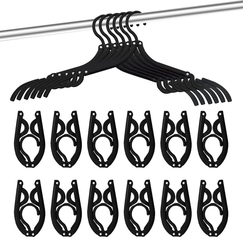 24 Pcs Travel Hangers - Cruise Ship Essentials Portable Folding Clothes Hangers