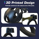 Chastity Cage Device For Men, Lightweight Cock Cage Chastity Devices Invisible Lock For Men Penis Training, Penis Cage With 3 Sizes Rings & 2 Key, Bondage Gear & Accessories Adult Sex Toys