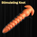 Large Anal Beads Butt Plug For Men & Women, Soft Liquid Silicone Butt Plugs With Ridges Knots Dildo For G-Spot Vaginal Stimulation, Long Anal Toys For Prostate Massage, Huge Adult Sex Toys, 13.3 Inch