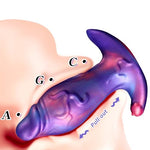 Large Butt Plug Silicone Realistic Dildo Anal Stretcher Prostate G Spot Stimulator Masturbator Sex Toy for Women Men Couples (S)
