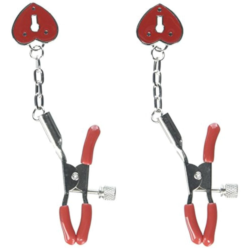 Captive Heart Padlock Nipple Clamps, 1 Piece