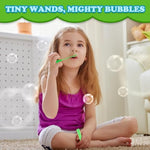 Christmas Stocking Party Goodie Bag Stuffer Fillers For Kids, 32 Pack Mini Bubble Wand Toys Gifts For Toddlers, Small New Years Basket Pinata Birthday Party Favor Supplies Classroom School Stuff Prize