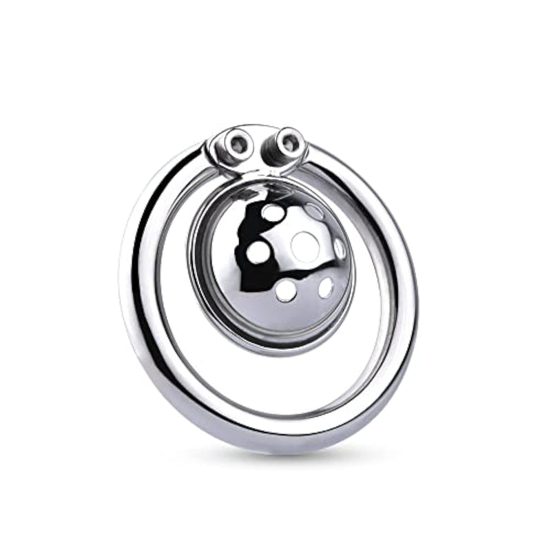 Stainless Steel Smooth And Light Men'S Desire To Escape Chastity Lock Short Chastity Lock Cage 50Mm