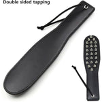 Sex Sm Leather Paddle Erotic Paddle Whip Bdsm With Studs On One Side Erotic Leather Flogger Whip Cosplay Sex Toy For Adults Sex Spanking Toy Accessories Adult Sex Toy For Couples Sm Roleplay
