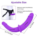 Strap On Dildo Womens Sex Toys - Double Ended Dildo Strap-On Harness Big Anal Dildos Hands Free Masturbators, Silicone Fantasy Long Dildos Female Sex Toys Adult Toys For Women & Couples