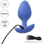 Cheeky Glow-In-The-Dark Large Vibrating Butt Plug, 10 Speeds Anal Vibrator Made With Body Safe Silicone And 100% Waterproof With Flang Base - Se-0443-40-3