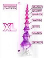 Fantasy Beads Anal Plug Anal Toy Suction Cup Base Four Sizes Adult Toys G-spot Prostate Stimulation Anal Trainer Gay Couple (D305XL)