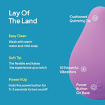 Hello Little Massager - Small Vibrator With 10 Intense Vibration Modes, Rechargeable, Shower Ready And Long Lasting Up To 60 Minutes - Adult Sex Toy For Women